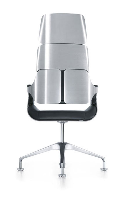 Scaun de birou rotativ pentru executiv cu spătar dinamic, Interstuhl Silver 191S