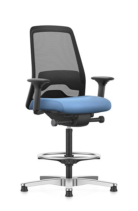 Scaun de birou mediu, plasă, mecanism sincron, șezut Comfort, Interstuhl EVERYis1 EV816