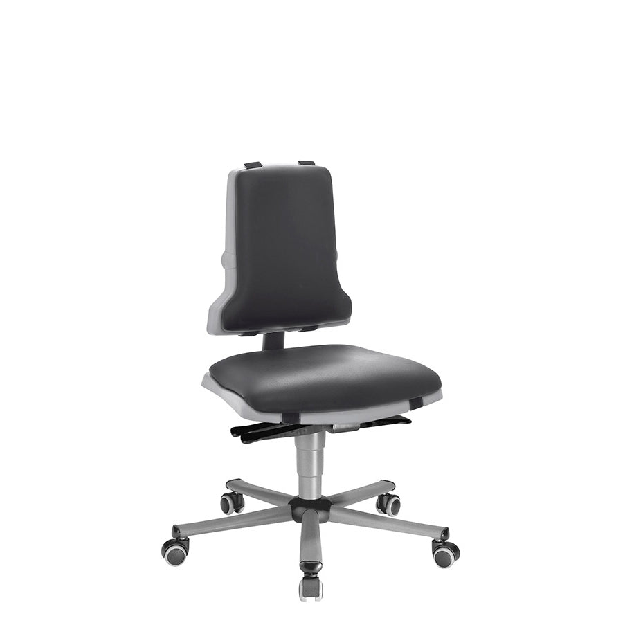 Scaun rotativ de lucru, Bimos Sintec 2 - 9813, cu roți, finisaj piele artificială, ergonomic, spătar cu contact permanent și înclinare reglabilă șezut