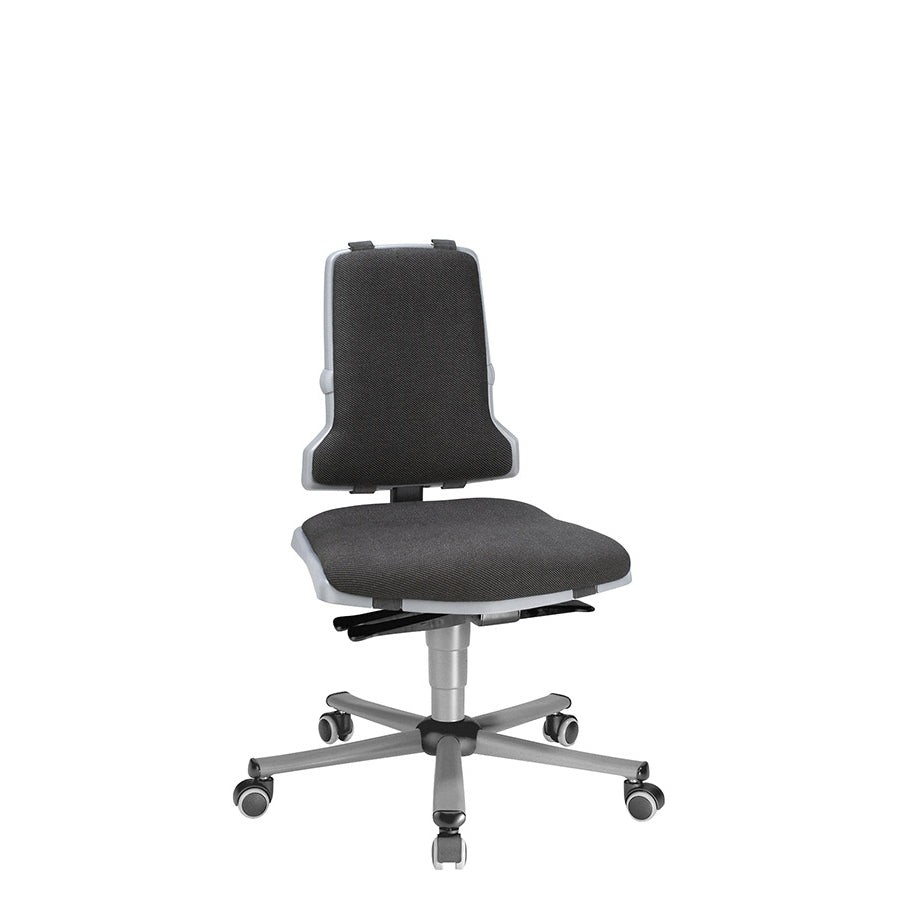 Scaun rotativ de lucru, Bimos Sintec 2 - 9813, cu roți, finisaj textil Duotec, ergonomic, spătar cu contact permanent și înclinare reglabilă șezut